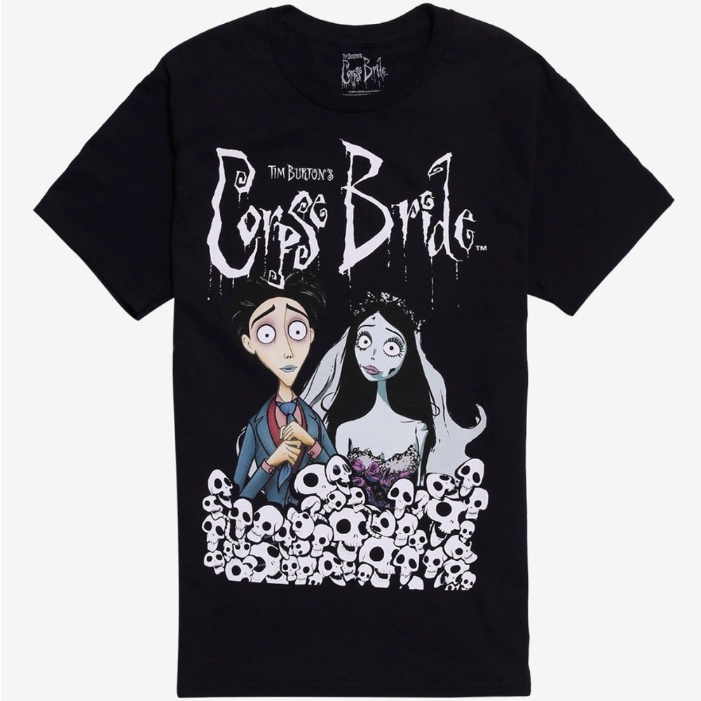 Black Tim Burton Corpse Bride T-Shirt